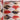 Harlequin Faded Ribbon - Black/Red/Gold - 2.5" x 10Y