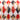 Harlequin Faded Ribbon - Black/Red/Gold - 4" x 10Y