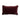 Childless Cat Lady needlepoint pillow back view with burgundy velvet backing and embroidered Furbish logo