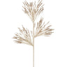 Champagne glitter spray with three sparkling branches, 31.5-inch decorative stem for holiday or floral arrangements.
