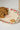 Cookies for Santa ceramic Christmas platter with hand-painted red and green plaid border, raised white mice, and chocolate chip cookie detail.