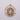 Gold Etched Glass Ball Ornament, 4"