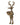Brass-gold metal E+E Frankie Buck dish stand with antlers, glasses, pipe, and small decorative bowl for candies, florals, or tabletop display.