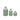 Embossed Stoneware Vases (Set of 3)