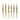 11" Champagne Finial Glass Ornaments (Set of 6)