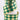 Green & Metallic Gold Harlequin Ribbon, 2.5" x 10Y