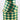 Green & Metallic Gold Harlequin Ribbon, 4" x 10Y