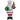 Gingerbread Santa w/ Tree Figurine, 12"H