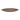 Side profile of carved acacia wood leaf dish showing shallow curved shape