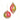 Red Iridescent Shiny Cloud Ornament (Set of 2)
