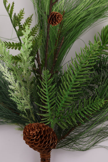 Long Needle Pine & Pinecone Pick - 18"