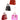 Cody Foster Luxury Bag Ornament Set featuring four glossy glass handbag ornaments in black, pink, red, and orange with hanging cords.