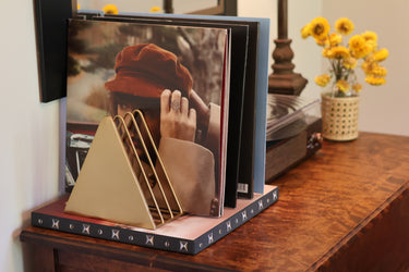 Brass-Finish Metal Rack