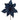 20" Navy Blue Poinsetta Glittler Pick