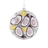 Cody Foster Plated Oysters Ornament featuring a glass plated oyster design for coastal, seafood-inspired Christmas décor.