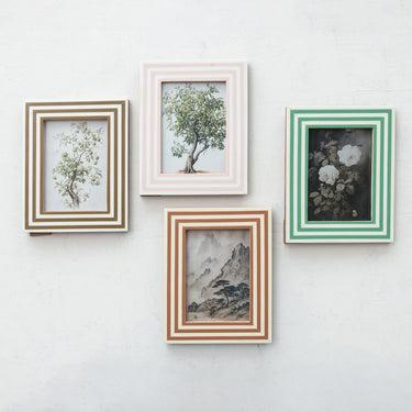 Inlaid Stipes Photo Frame