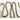 6' Wood Bead Garland - Antique Gold