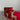 Red Velvet Ribbon with Gold Reindeer