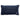 Reservations needlepoint pillow back view with navy velvet backing and embroidered Furbish logo