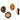 Cody Foster Scout Cookies Ornament Set featuring assorted glass cookie ornaments with chocolate, caramel, striped, and sandwich-style designs with gold hanging cords.
