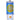 Cody Foster Vodka Seltzer glass ornament shaped like a blue and gold canned cocktail with glitter accents.
