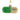 Cody Foster Stress Free Pill glass ornament shaped like a green and cream capsule with black printed lettering, gold cap, and gold hanging cord.