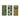 Botanical Print Matchbox Tubes w/ Safety Matches (Set of 3)