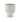 small beige ribbed ceramic pedestal planter modern textured plant pot neutral home decor