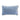 Spill the Tea needlepoint pillow back view with light blue velvet backing and embroidered Furbish logo