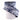 Geneva Deluxe Flower Ribbon - White/Navy - 2.5in x 10yds