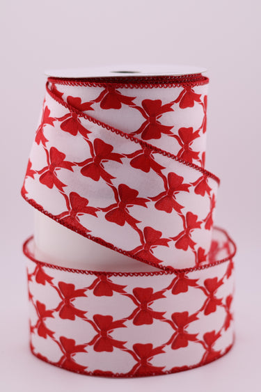 Red Bow Ribbon, 2.5" x 10yds