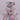 Pastel Christmas hot cocoa mug ribbon with iridescent edge on white background
