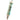 Cody Foster Wrinkle Free glass ornament shaped like a Botox-style syringe with pale aqua barrel, black lettering, silver glitter accents, and hanging cord.
