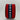 Red patriotic ribbon with blue center stripe and white embroidered stars