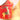 Red Velvet Ribbon with Gold Reindeer