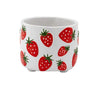 white strawberry footed planter ceramic fruit plant pot cute indoor decor