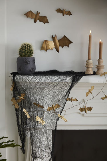 Winged Bat Wall Decor Set of 3 - 4.5" x 7" x 9.5"