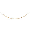 48-inch decorative wood bead garland with alternating cream and natural-toned beads.