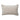 Back view of neutral woven lumbar pillow in textured cream cotton slub fabric.
