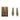 Set of two unscented cedar green candles shaped like evergreen trees, 4.75 inches tall
