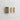 Unscented Package Shaped Taper Candles - Cream & Gold 4.75" (Set of 2)