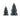 Handmade Folding Honeycomb Trees with Pattern, Set of 2