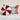 Fabric Faux Sherpa Peppermint Shaped Pillow, Red & White