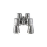 Stoneware Binoculars Décor, Chrome Finish