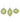 Green Glitter Stripe Glass Ornament (Set of 3) 4"H x 4"Dia, 4.5"H x 4"Dia, 6"H x 3.5"Dia