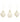 Champagne Glitter Glass Ornaments (3 Assorted) 3" - 4" H x 2.75" - 3.25"Dia